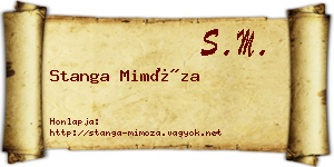 Stanga Mimóza névjegykártya